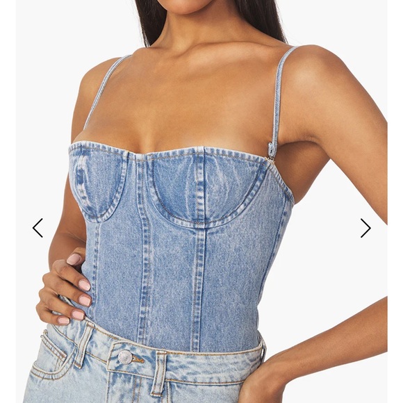 WeWoreWhat Tops - Weworewhat UNDERWIRE INDIGO COMFORT Y2K CORSET Size 2